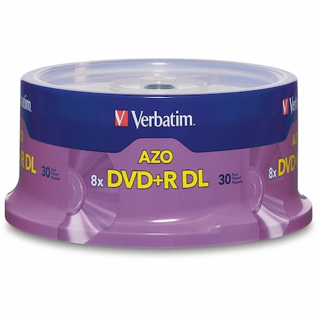 Verbatim 96542 DVD Recordable Media - DVD+R DL - 8x - 8.50 GB - 30 / Pack - Silver 96542