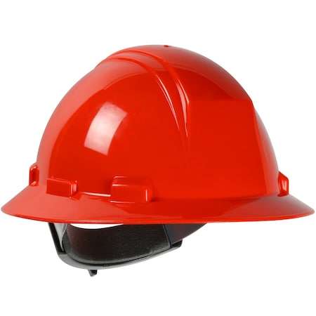 Dynamic Type II Full Brim Hard Hat w/HDPE Shell, 4-Point Textile Suspension and Wheel Ratchet Adj. 280-HP642R-15