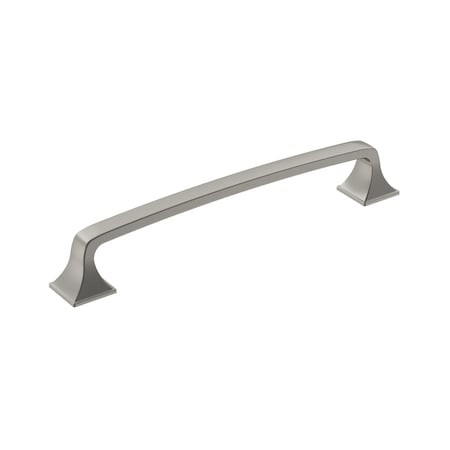 Amerock Ville 6-5/16 in 160 mm Center-to-Center Satin Nickel Cabinet Pull BP36777G10
