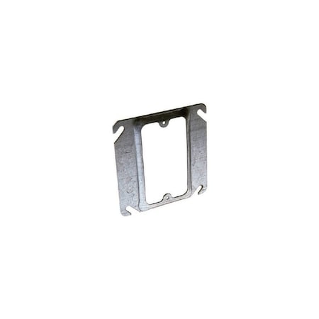 Raco Box Cover, 5/8 in L, 4 in W, Square, 1 -Gang, Steel, Gray 8768