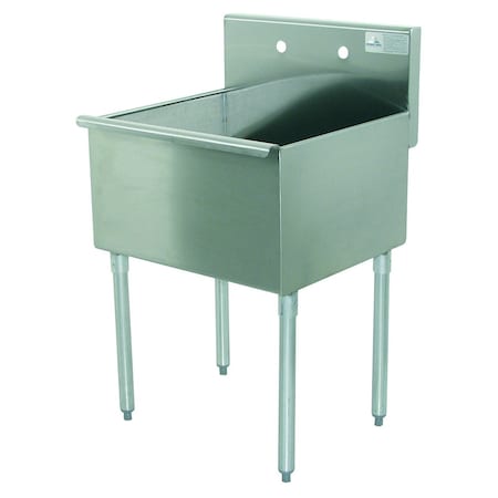Advance Tabco Special Value Square Corner Scullery Sink 1-compartment 24 in.W x 24 in.D front-to-back 4-41-24-X