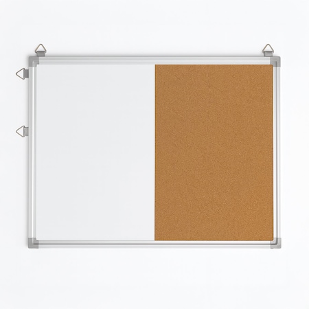 Flipside 18 x 24 Combo Cork/Magnetic Dry Erase, Aluminum Framed Board 17105