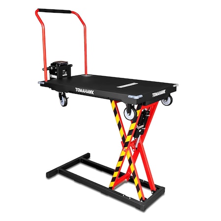 Tomahawk Power Tomahawk Electric Platform Truck Scissor Lift Table Cart Portable Powered Hydraulic 59 in Warehouse TLIFT440