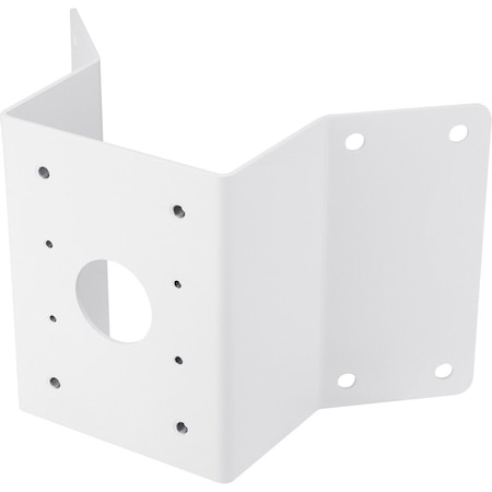 Hanwha Vision CORNER MOUNT ADAPTER ACCESSORY, USE WITH SBP-300WMW1, WHITE COLOR, MADE OF ALUMINUM SBP-300KMW1