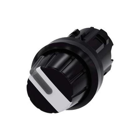 Siemens Selector switch, illuminable, 22 mm, round, plastic, white 3SU1002-2AF60-0AA0-ZY19