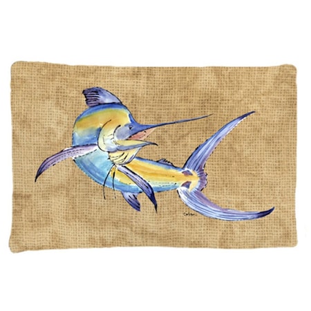 Carolines Treasures 20.5 x 30 in. Blue Marlin Moisture Wicking Fabric Standard Pillow Case 8811PILLOWCASE