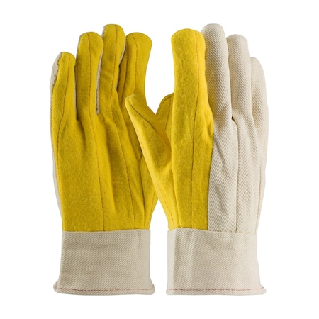 Pip Regular Grade Chore Glove with Double Layer Palm, Canvas Back and Nap-Out Finish, Band Top, 12PK M18BT
