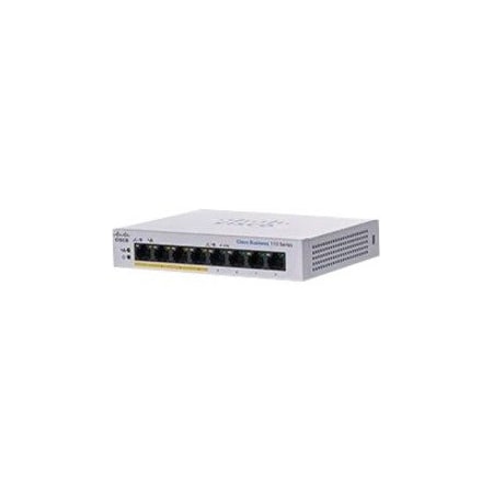 Cisco CBS110 Unmanaged 8-port GE, Partial PoE, Desktop, Ext PS CBS1108PPDNA