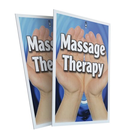 Signmission Massage Therapy, Plastic Signs Only 24 Inch x 36 Inch, Corrugated Plastic, 2PK CSB-2436-2PACK-Massage Therapy