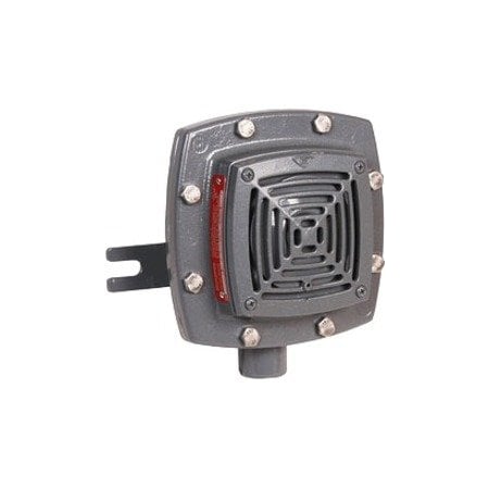 Edwards Signaling Horn, Horn, Continuous, 120V AC, 100 dB, Heavy Duty Die Cast, Gray, Wall/Pipe Mount 878EX-N5