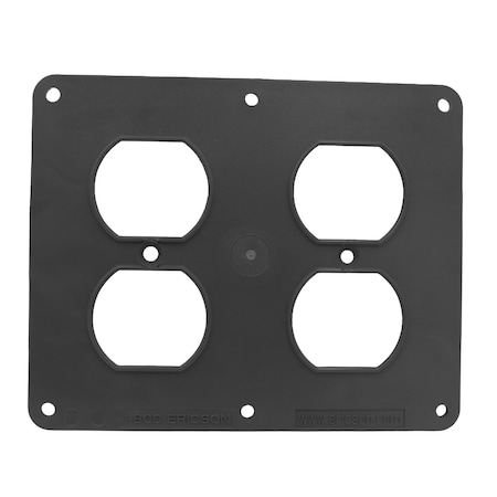Ericson Coverplate, Outlet Box, Double Gang 8201B
