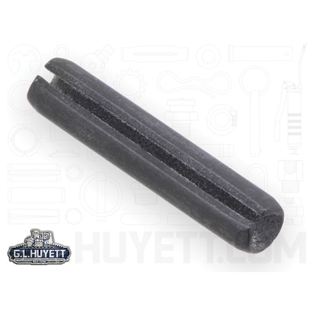 Huyett Slotted Spring Pin, Standard Duty, Phosphate Coat, 0.125 in Dia x 0.625 in L x 0.028 in Wall SPPH-125-0625