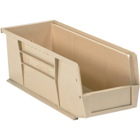 Partners Brand Hang & Stack Storage Bin, Ivory, 6 PK BINP1111V