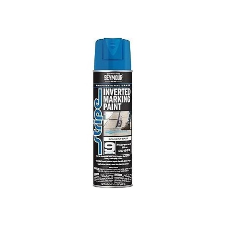 Seymour Midwest Stripe 9-Series Inverted Ground Marking Paint, Fluorescent Blue net 17oz. 20969-1