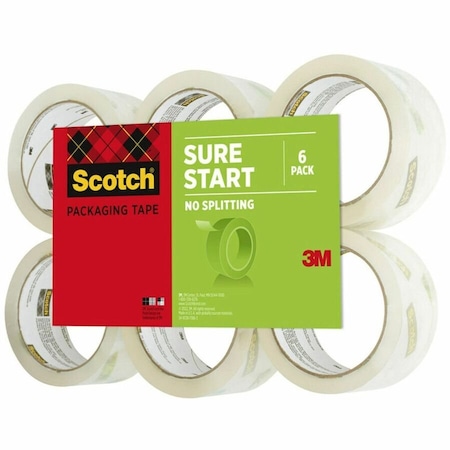Scotch Packaging Tape, 1.88 x 1968 in., PK6 35006