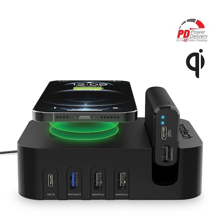 Naztech Ultimate Charging Station Pro to Charge 7 Devices Simultaneously 15511-HYP