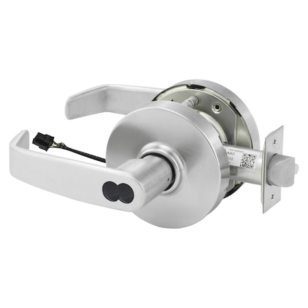 Sargent Grade 1 Electrified Cyl Lock, Fail Secure, L Lever, L Rose, SFIC Prep, Disposable Core, Satin Chrom 70-10XG71 LL 26D