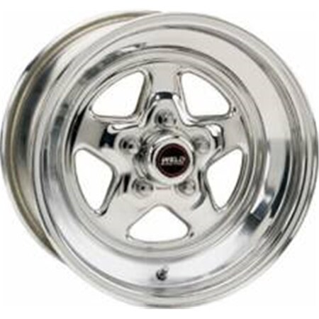 Weld Racing 15 x 12 in. 5 x 4.75 in. Bolt Circle 6.5 in. Back Spacing 16.7 lbs Pro Star Polished Wheel WEL96-512282