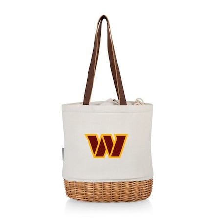 Picnic Time Family Of Brands NFL Washington Commanders - Pico Willow and Canvas Lunch Basket 200-00-187-374-2