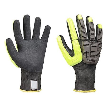 Honeywell Knit Gloves, Cut Level A4 , Double Dipped , Nitrile , Sandy , L ( 9 ) 1 PR 41-4413BE/9L
