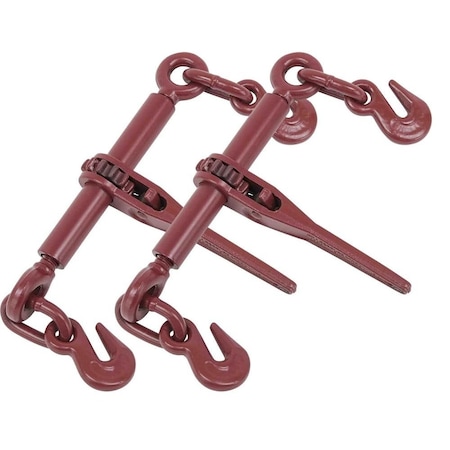 Mytee Products Ratchet Chain Binder 1/4in - 5/16in Chain Binders Tie Down Hauling, 2PK CBRS14x2