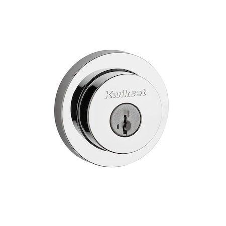 Kwikset Milan Round Rose Single Cylinder Deadbolt SmartKey with 6AL Latch and STRKP Strike Pack which 158RDT-26S.STRKP