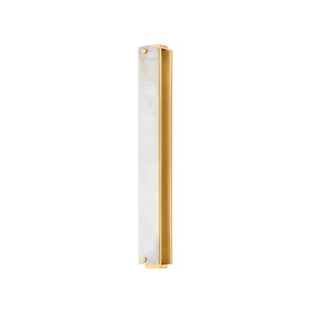 Hudson Valley Lighting Edgemere 1 Light Wall Sconce 2.5 In. Aged Brass 4051-AGB