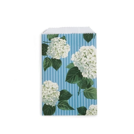 Nashville Wraps Hydrangea Blossoms Paper Merchandise Bags, 6.25x9.25, 500PK MB1HB