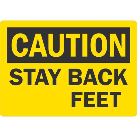 Lyle Stay Back Feet (Write-On), 5x3.5, Non-Reflective, Yellow G-16781-ND_5x3.5