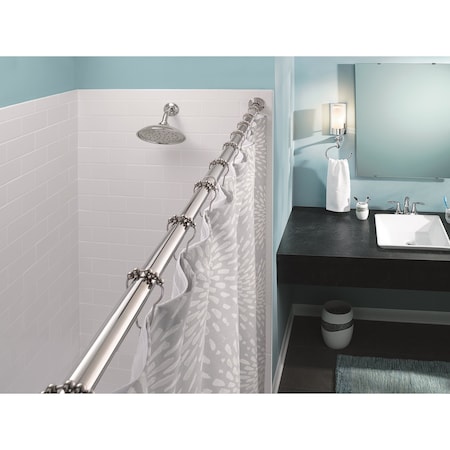 Moen Aluminum Shower Rod Bright Chrome 5' 2-100-5A