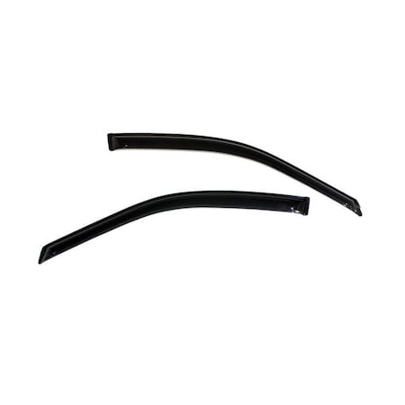 Ventshade Rainguards, Aerodynamic Design, Tape-On, Smoke, Acrylic, Set Of 2 92100