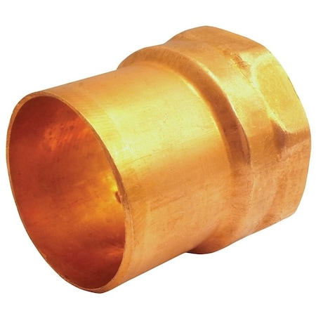 Epc Elkhart Products 103-2 Series Street Pipe Adapter, 3/4 in, Sweat x FNPT, Copper 30242