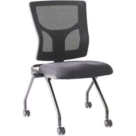 Lorell Conjure Mesh Training Chairs, Black, 2 ct LLR62020