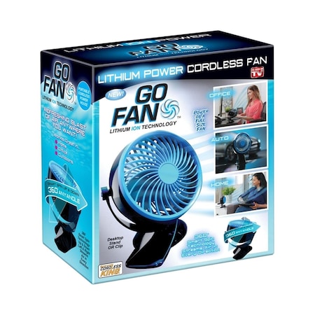 Go Fan Plastic Cordless Rechargeable Fan GO7415