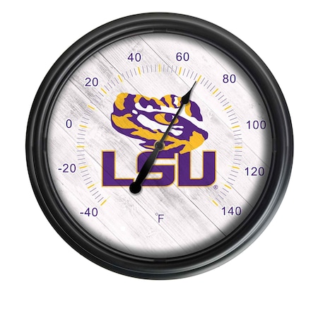 Holland Bar Stool Co Louisiana State University Indoor/Outdoor LED Thermometer ODThrm14BK-08LaStUn