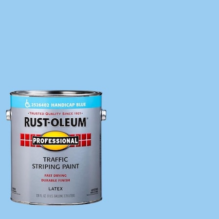 Rust-Oleum Professsional Handicap Blue Traffic Striping Paint 1 gal 2526402-2