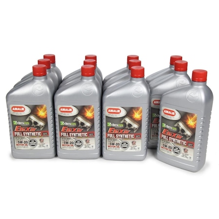 Amalie 1 qt. Elixir 5W20 Dexos1 Synthetic Motor Oil - Set of 12 AMA160-75746-56