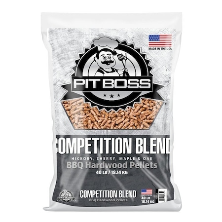Pit Boss 55435 Competition Pellet, Hardwood, 40 lb Bag 55435050S