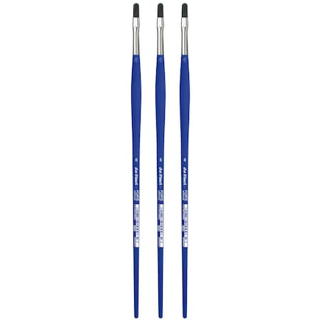 Da Vinci FORTE-Acrylics Student Brush, Synthetic, Acrylic & Oil, Filbert, Series 8650, Size 6, 3PK VA-8650_6