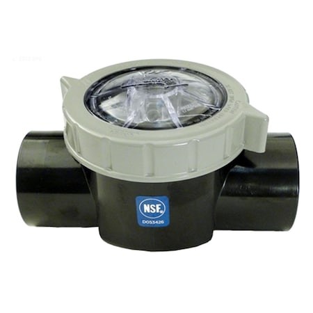 Waterway Plastics 2 in. Splip 2.5 in. Spigot Service Swing Valve Assembly Street WW6007010B