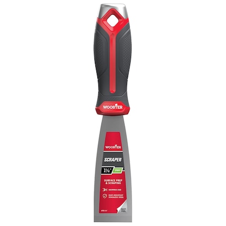 Wooster 1-1/2" Wooster 8751 Wooster Stiff Scraper, Stainless Steel 8750
