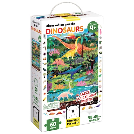 Banana Panda Observation Puzzle, Dinosaurs, Age 4+ 49112