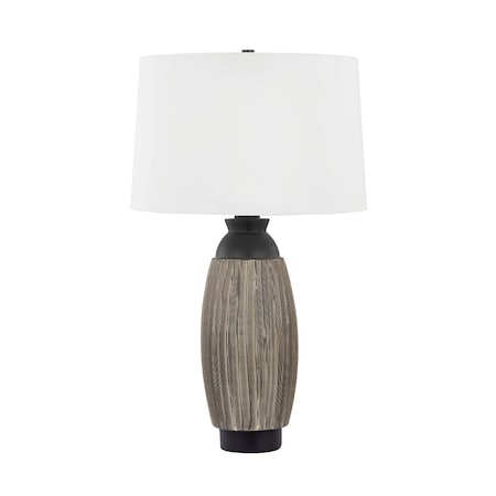 Hudson Valley Lighting Naseby 16.5 in. Table Lamp Distressed Bronze/Ceramic Cultured Black L6430-DB/CCK