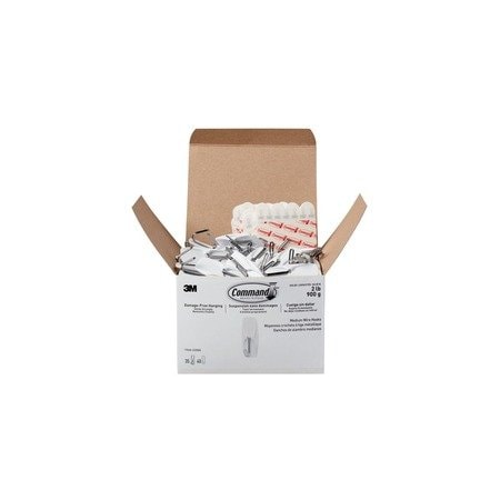 Command General Purpose Hooks, Metal, White, 2 lb Cap, 35PK 17065S35NA