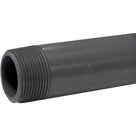 Genova LASCO 212040BC Pipe Nipple, 114 in, PVC, SCH 80 Schedule, 4 in L P-114-4