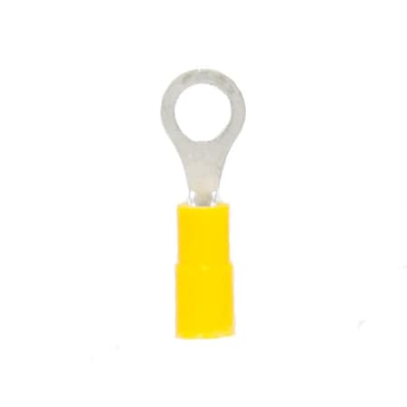 Nichifu Ring Terminal, #8 Stud Size, 20 AWG, Vinyl Insulated, 500 PK 22408