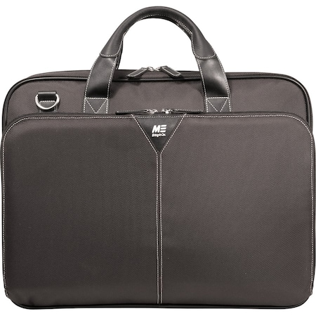 Mobile Edge - SELECT NYLON LAPTOP BRIEFCASE - 16IN/17IN MAC   BLACK, 1680D BALLIS MEBCNS1