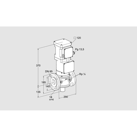 Honeywell Kromschroder VLV, MTR, GAS, VK 65F10YA93DF KS85317221