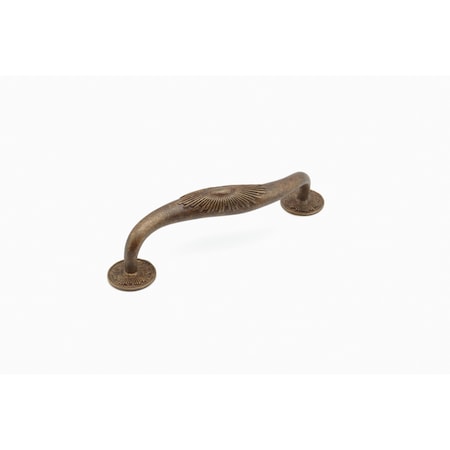 Schaub 5in Center to Center Sunburst Cabinet Pull Highlighted Bronze Finish 975S-HLB