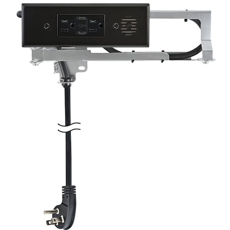 Docking Drawer Electrical Charging Outlet Compact 2 AC 2 USB-C (30W) Black 15 Amps for Drawer 1514-130B-X21